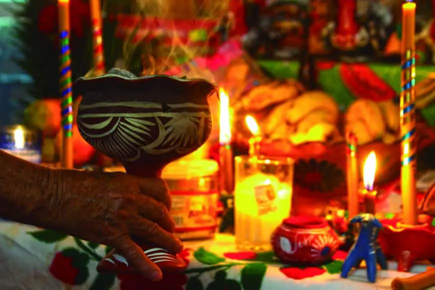 Ofrenda de Día de muertos en Hidalgo