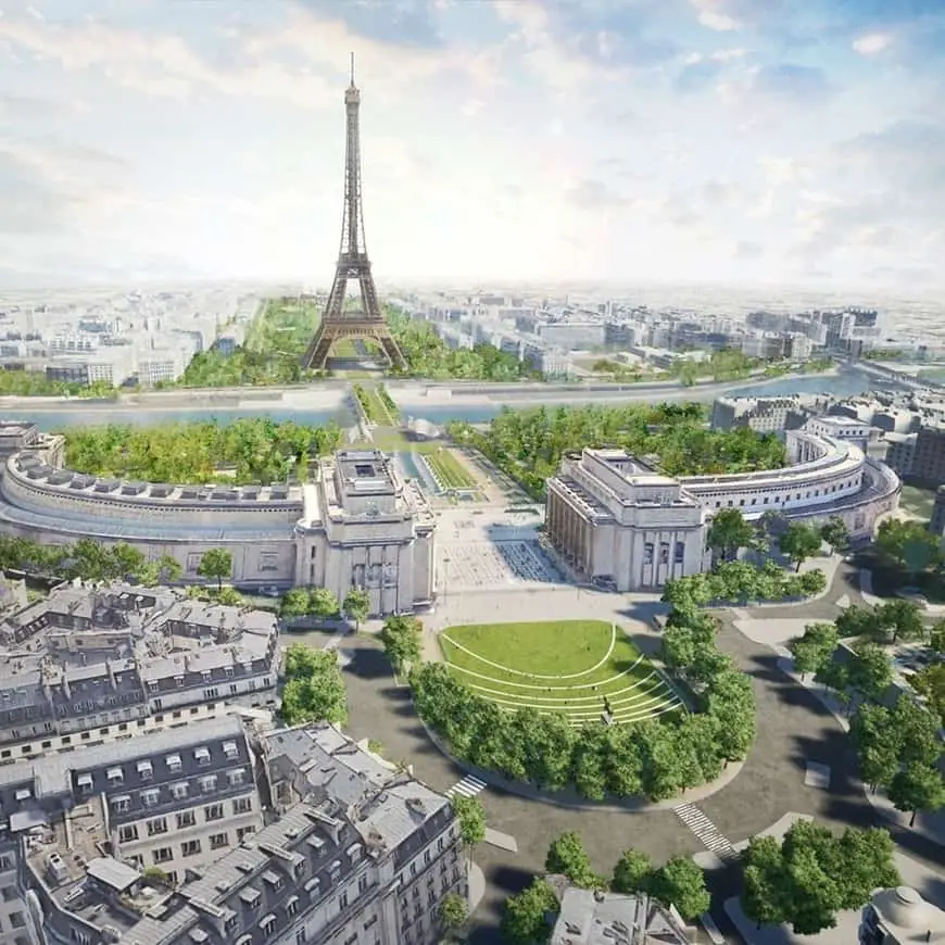 Proyecto GP + B de parque para reverdecer París