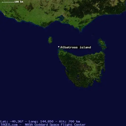 Mapa de la isla albatros