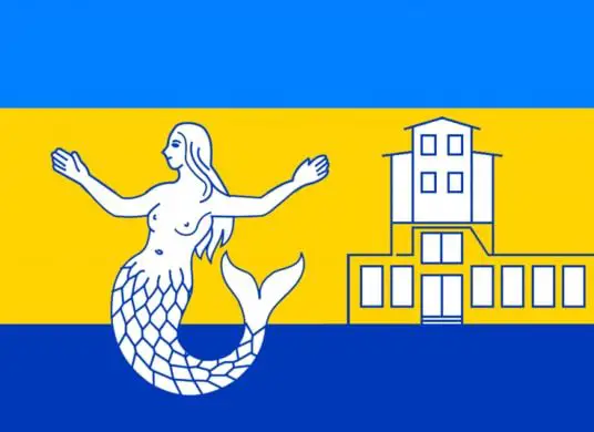Una sirena en la bandera de akhzivland